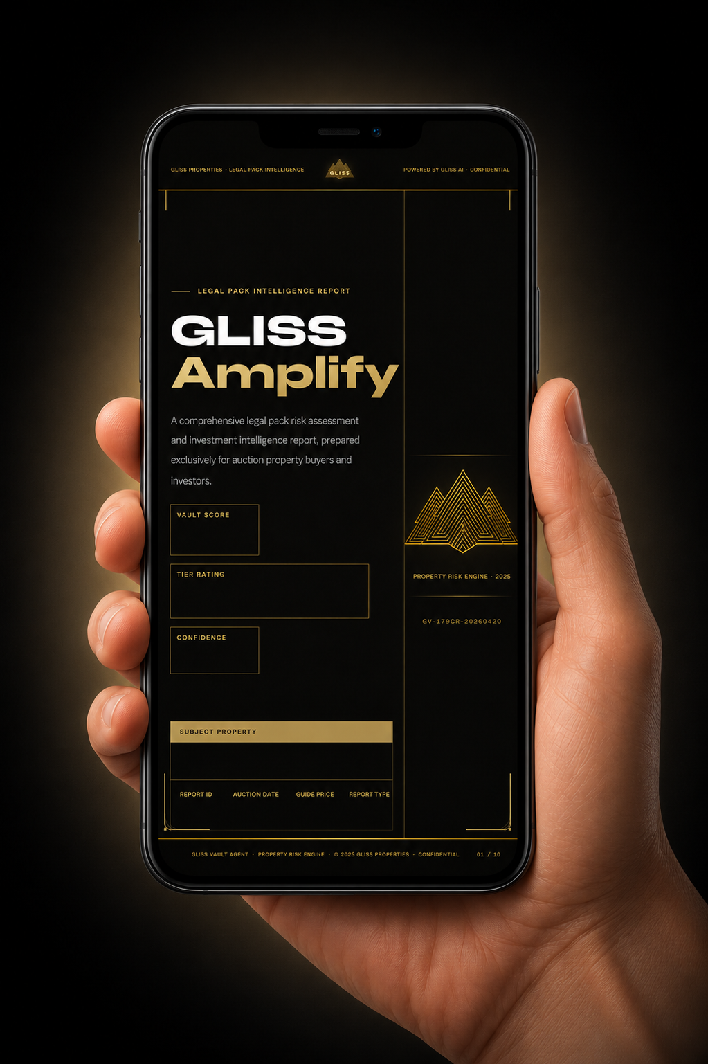 Gliss platform shown on mobile device